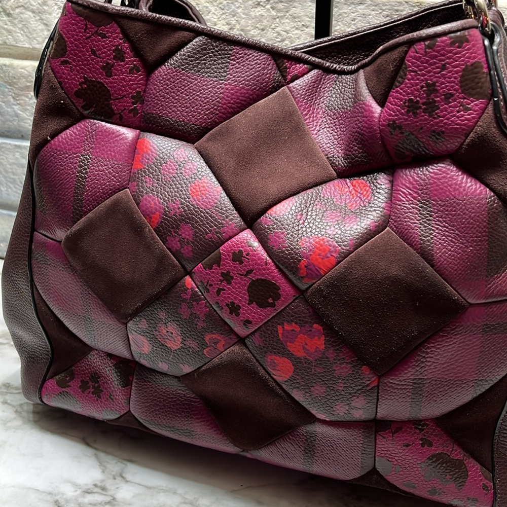 Coach Patchwork Leather Bag Rare - Picture 5 of 16